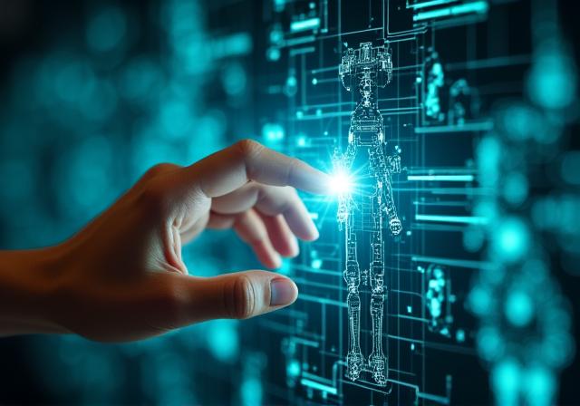 高度な自動化アームの操作画面